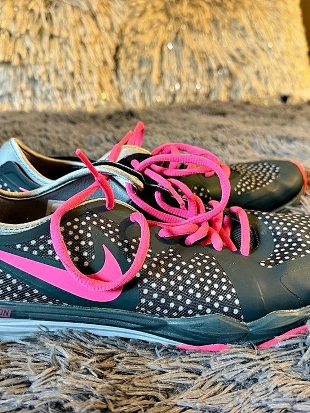 Nike Dual Fusion Run Women's Athletic Shoes Black & Pink